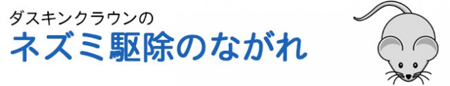 ダスキンクラウンのネズミ駆除のながれ